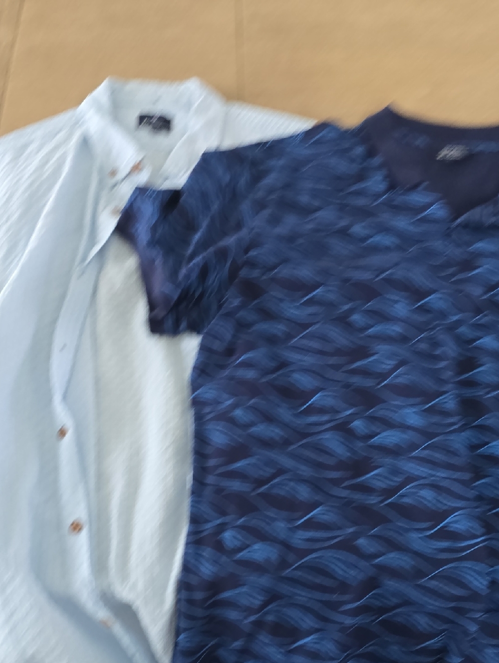 Ben Sherman Navy Blue Patterned Casual Button-Down Shirt